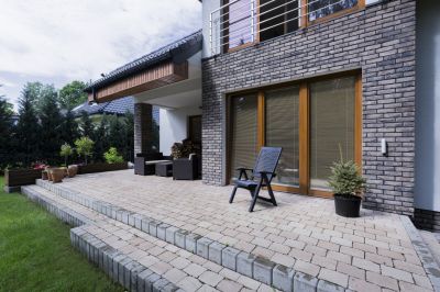 Brick Patio Installation in Spring
